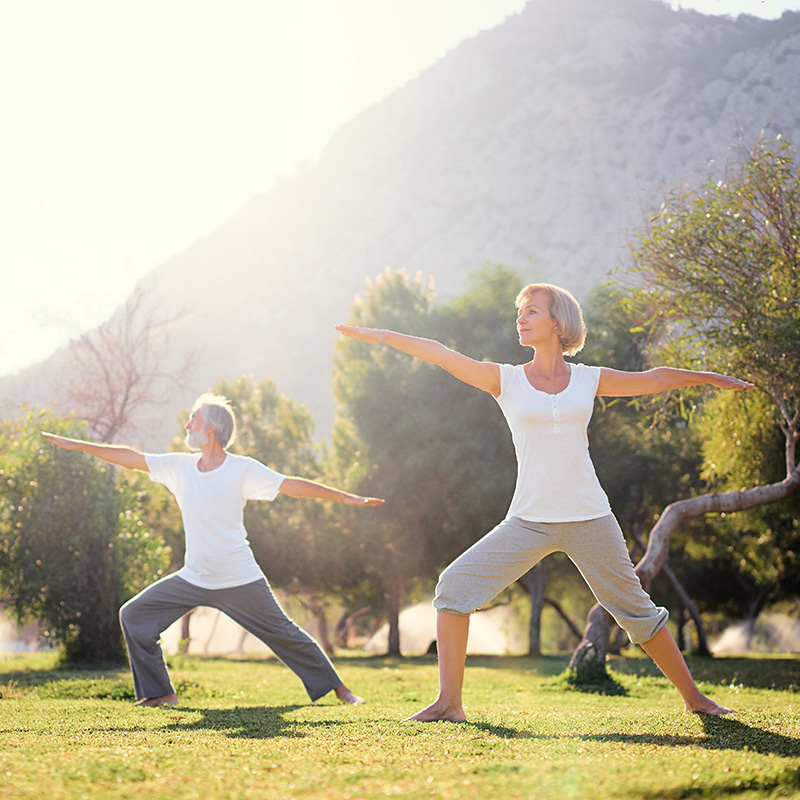 Couple enjoying exercise